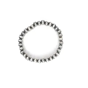 Navajo Pearl Stretch Bracelet  - 6mm