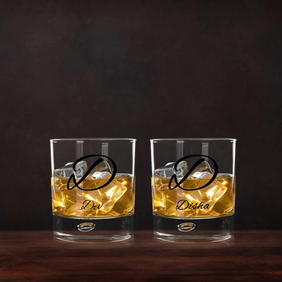 New Personalized Whiskey Glass - Gift For Him Husband Boyfriend - Initials