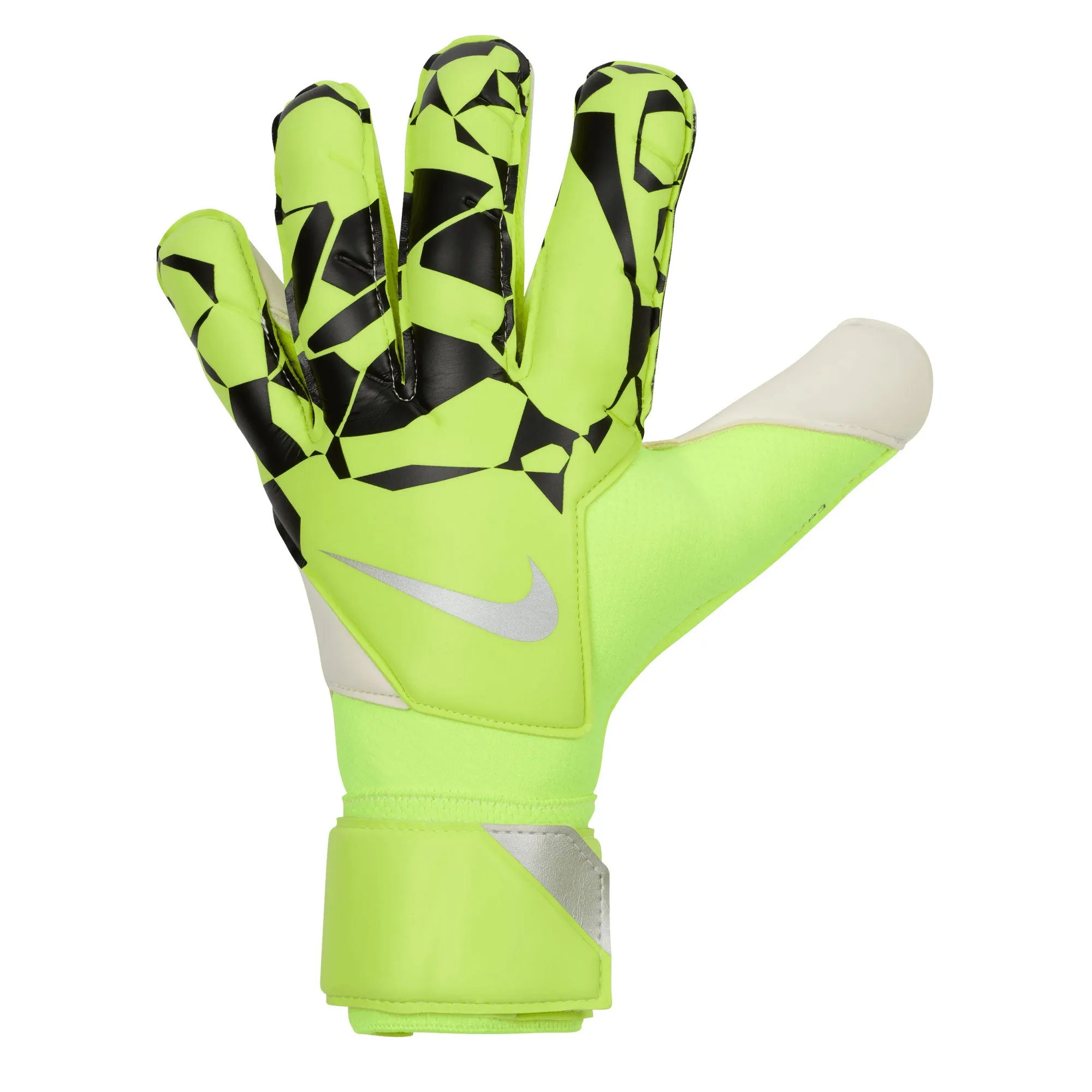 Nike Grip 3 Goalkeeper Gloves Volt/Black/Metallic Silver