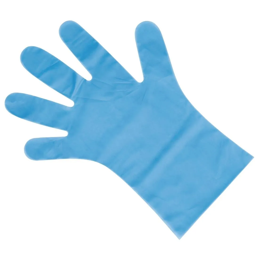 Nisbets Essentials Powder-Free TPE Gloves Blue M (Pack of 200) - FC488-M