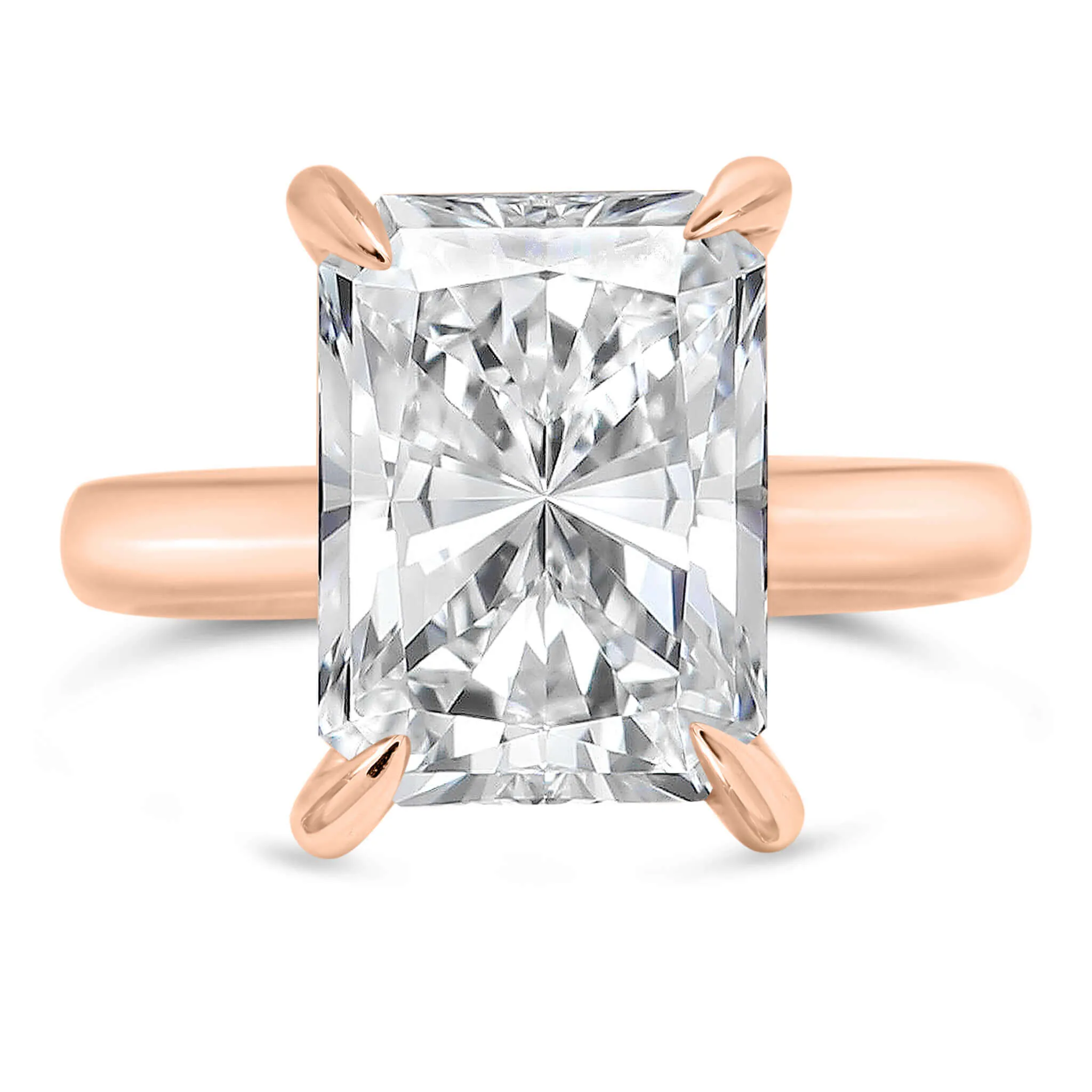 Nishika | Radiant Moissanite Engagement Ring