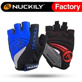 Nuckily MC-PC01 Mycycology Half Finger Cycling Biking Motorbike Gloves - Blue