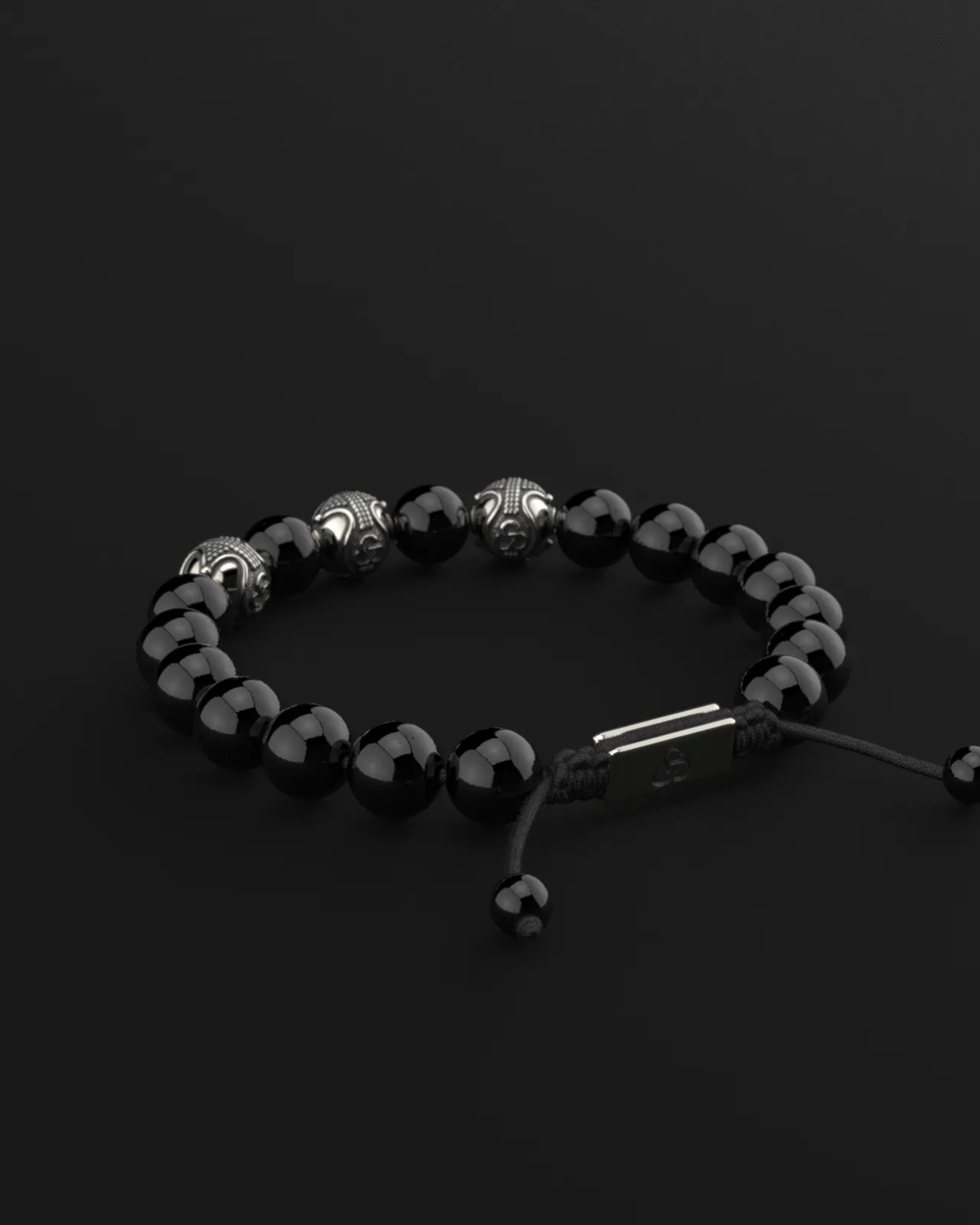 Onyx Bracelet 10mm | Premium by Seekers Men's Jewelry