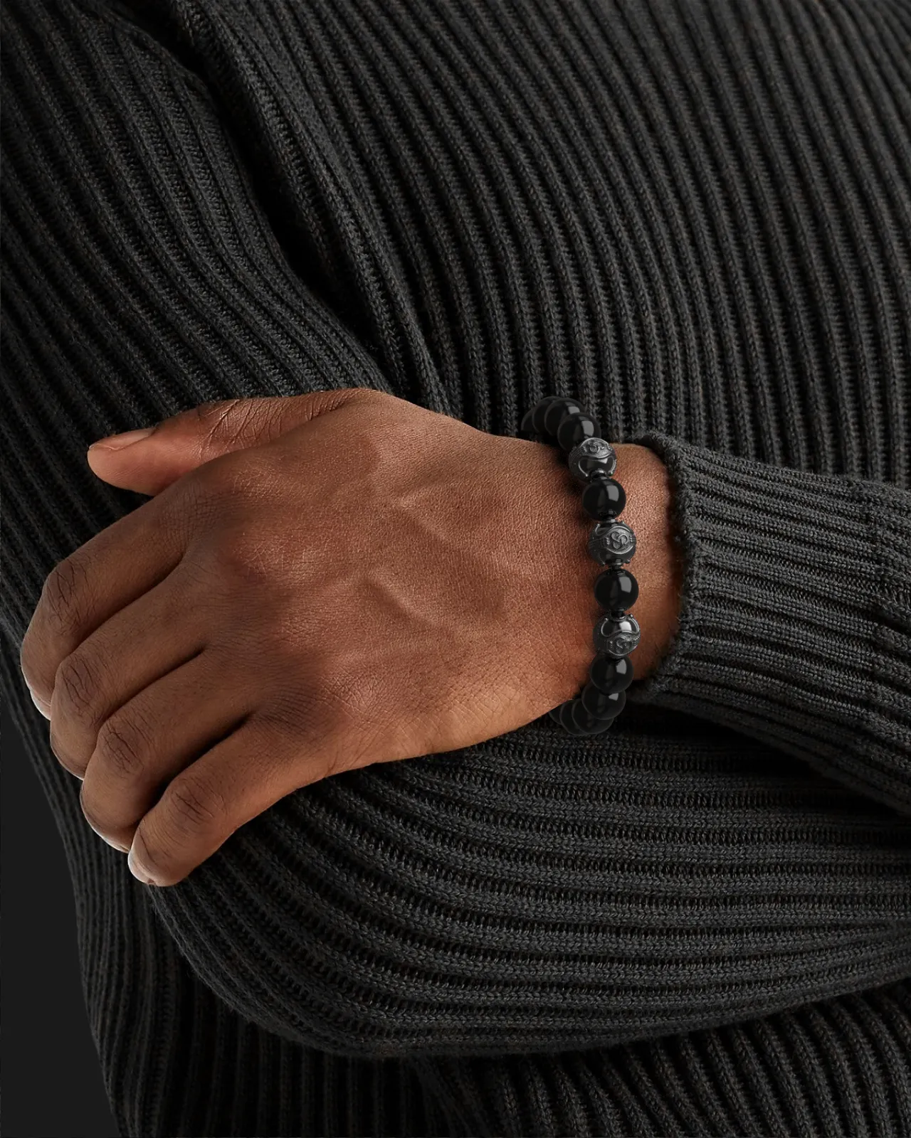 Onyx Bracelet 10mm | Premium by Seekers Men's Jewelry