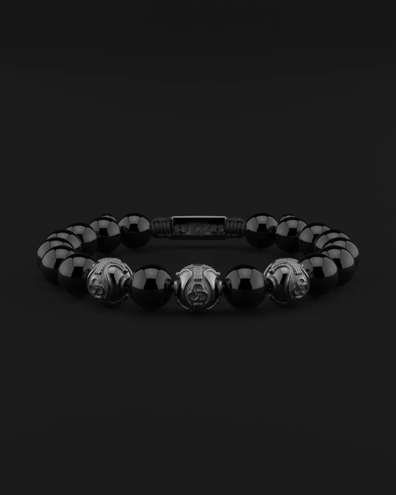 Onyx Bracelet 10mm | Premium by Seekers Men's Jewelry