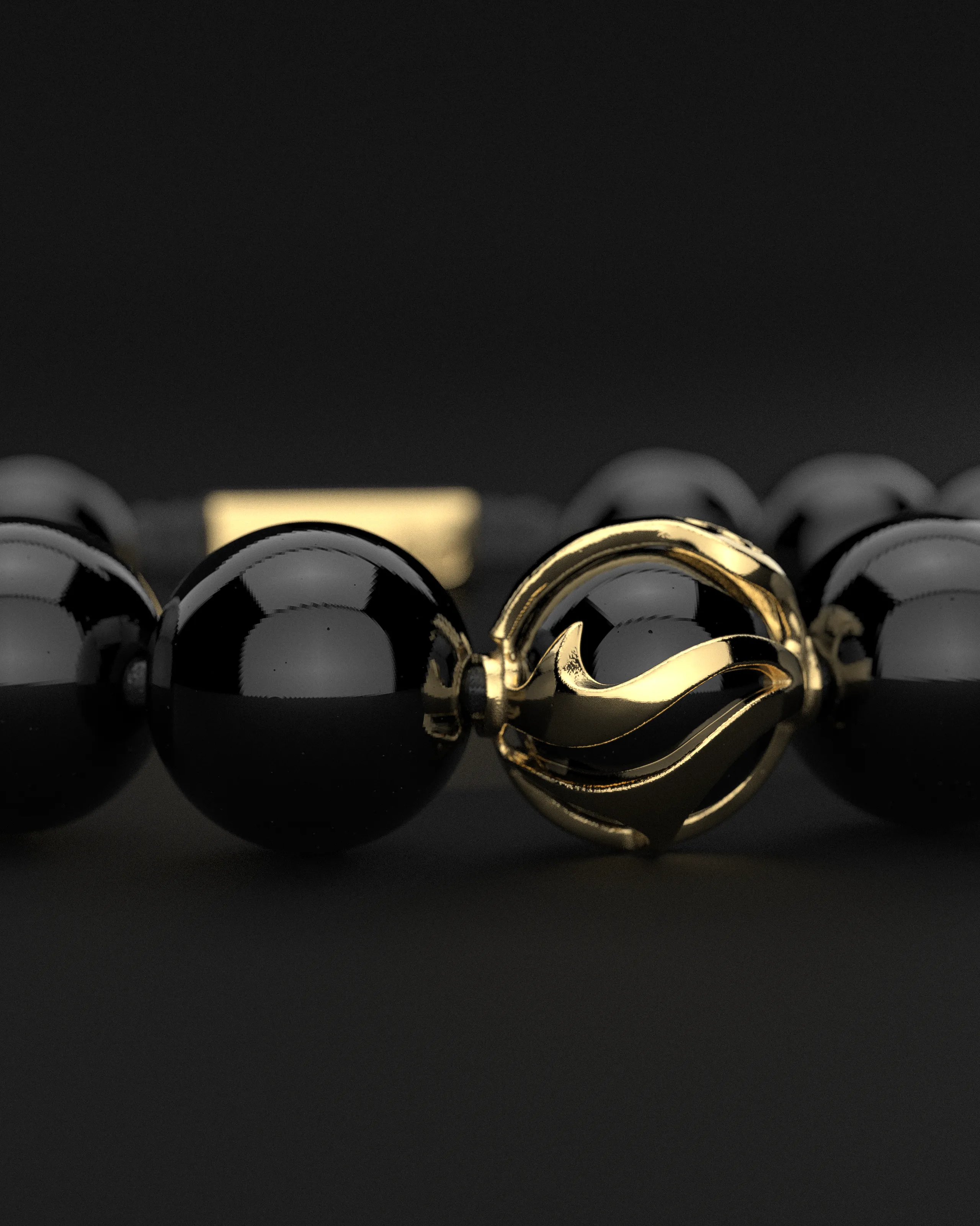 ONYX BRACELET 12MM | WAVES by Seekers Men's Jewelry