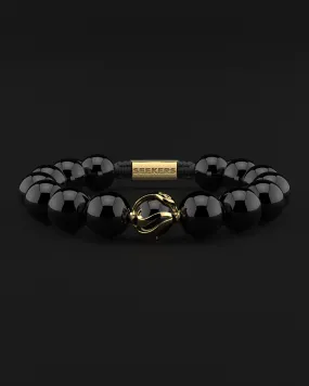 ONYX BRACELET 12MM | WAVES by Seekers Men's Jewelry