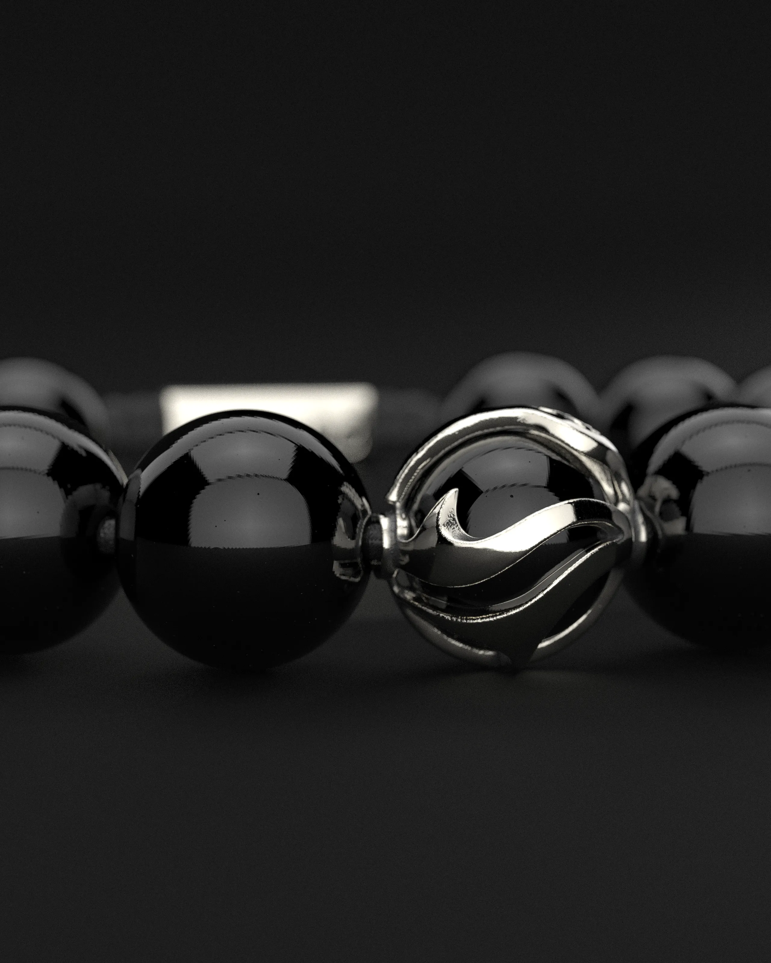 ONYX BRACELET 12MM | WAVES by Seekers Men's Jewelry