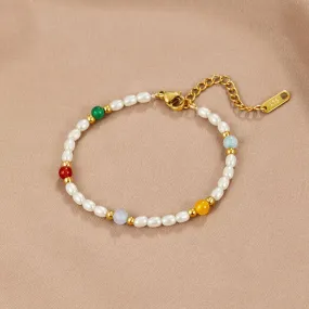 Orelia Pearl & Bead Bracelet