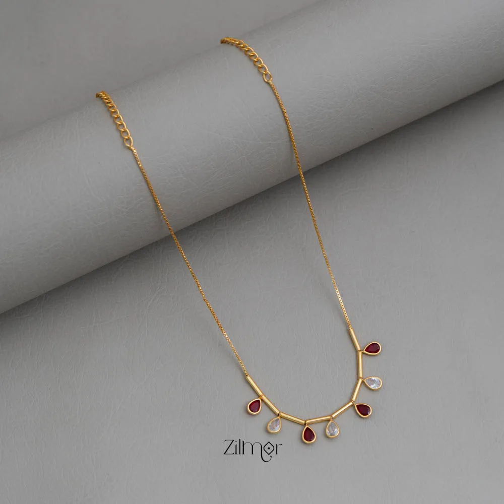 PE101657  - Gold tone Simple Necklace