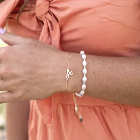 Pearl Layering Bracelet in Gold