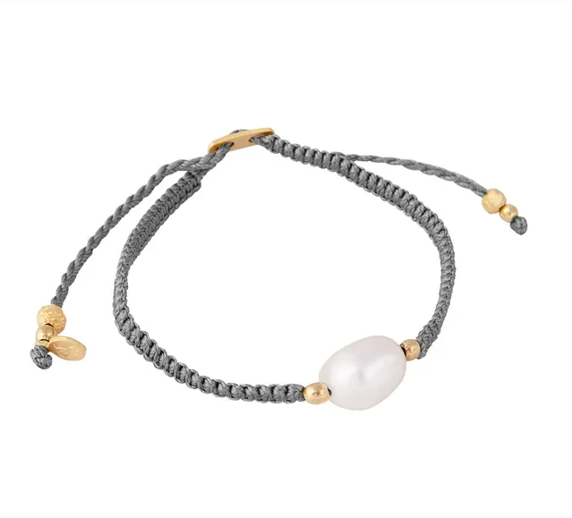 PEARL ROPE BRACELET ANTIQUE GOLD