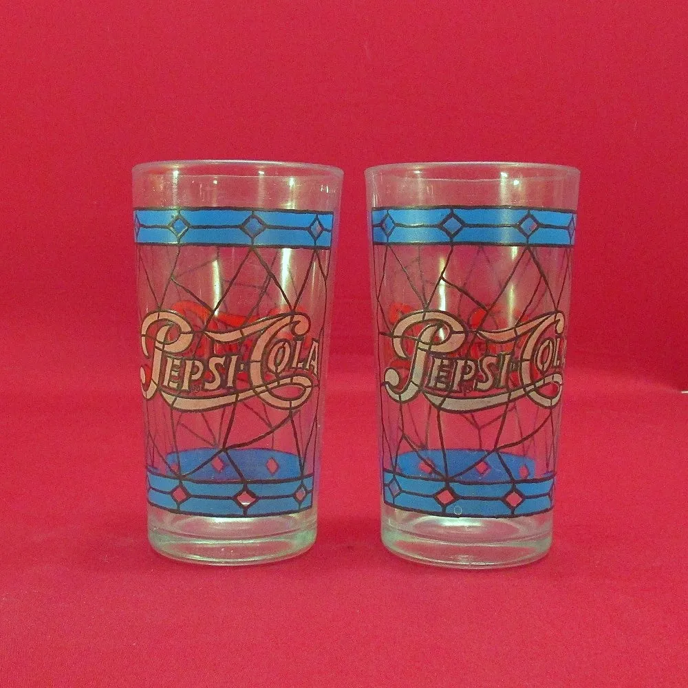 Pepsi-Cola Tiffany Style Stain Glass