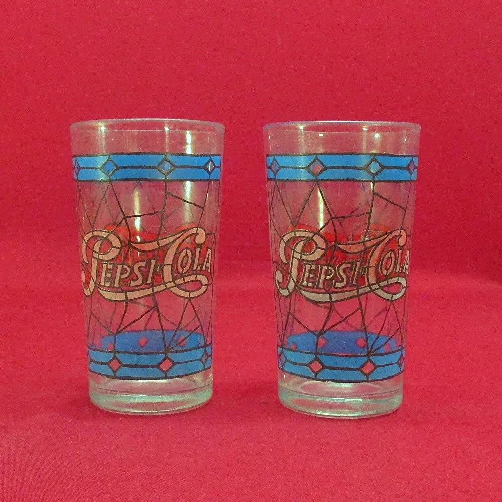 Pepsi-Cola Tiffany Style Stain Glass