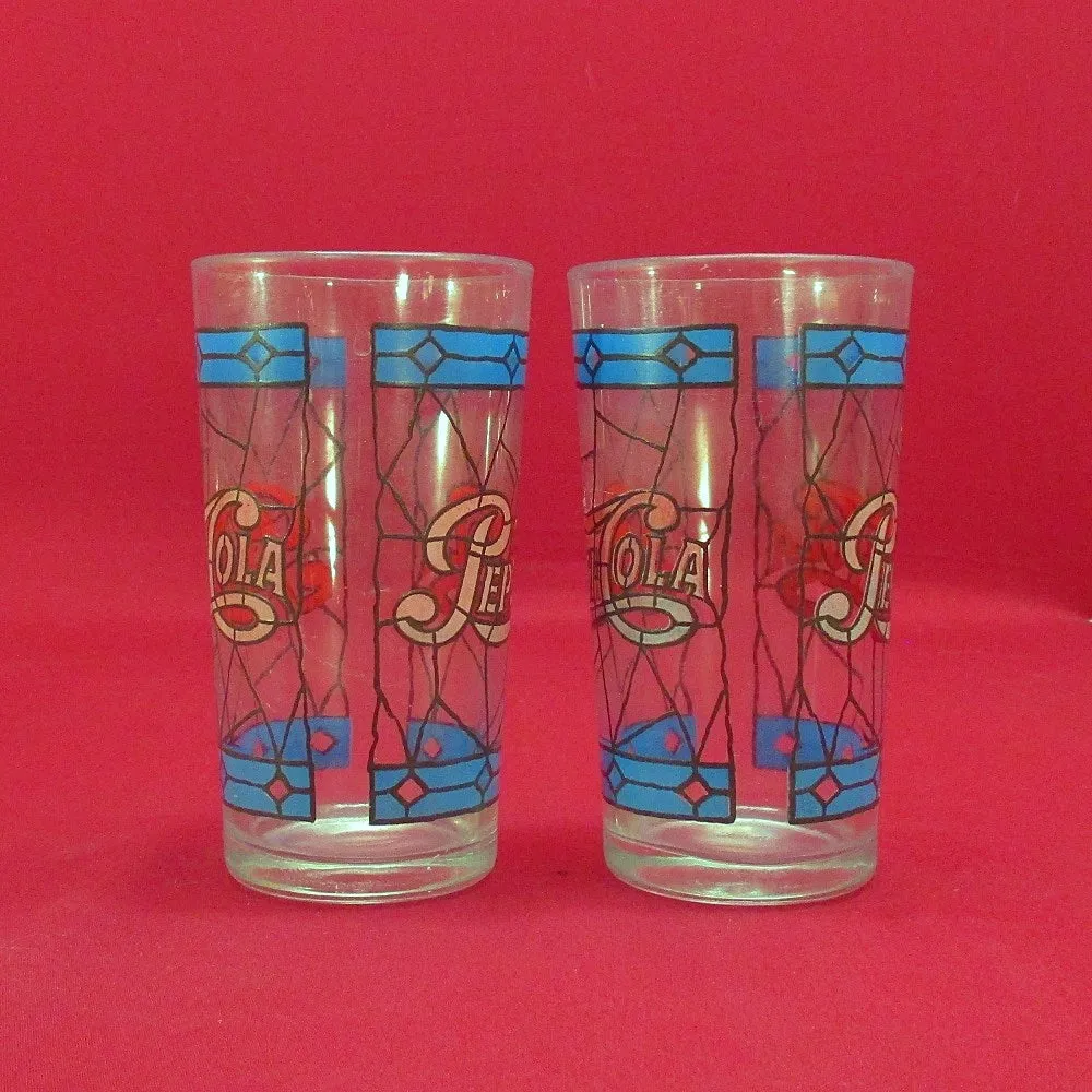 Pepsi-Cola Tiffany Style Stain Glass