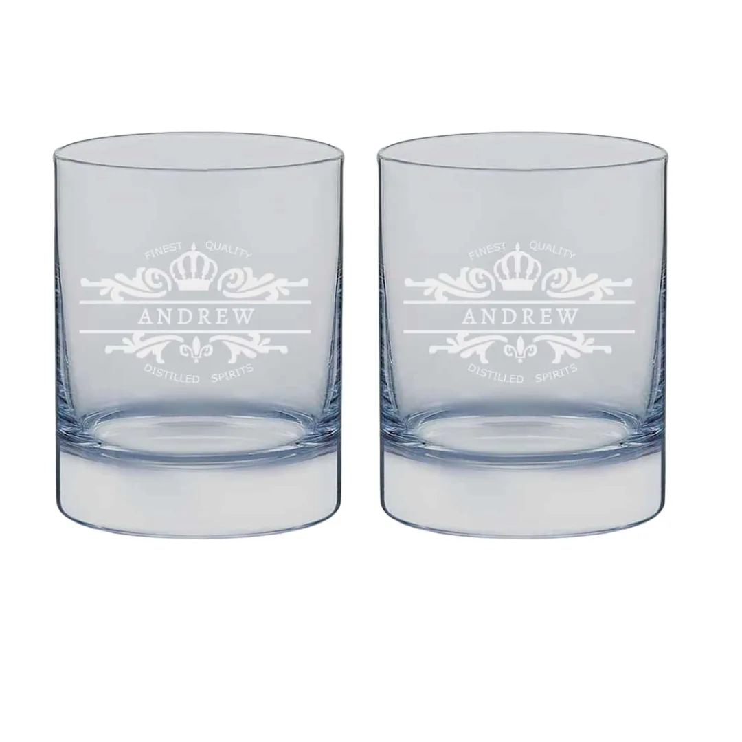 Personalize Your-Name Whiskey Glass - Gift for Boyfriend Husband Father