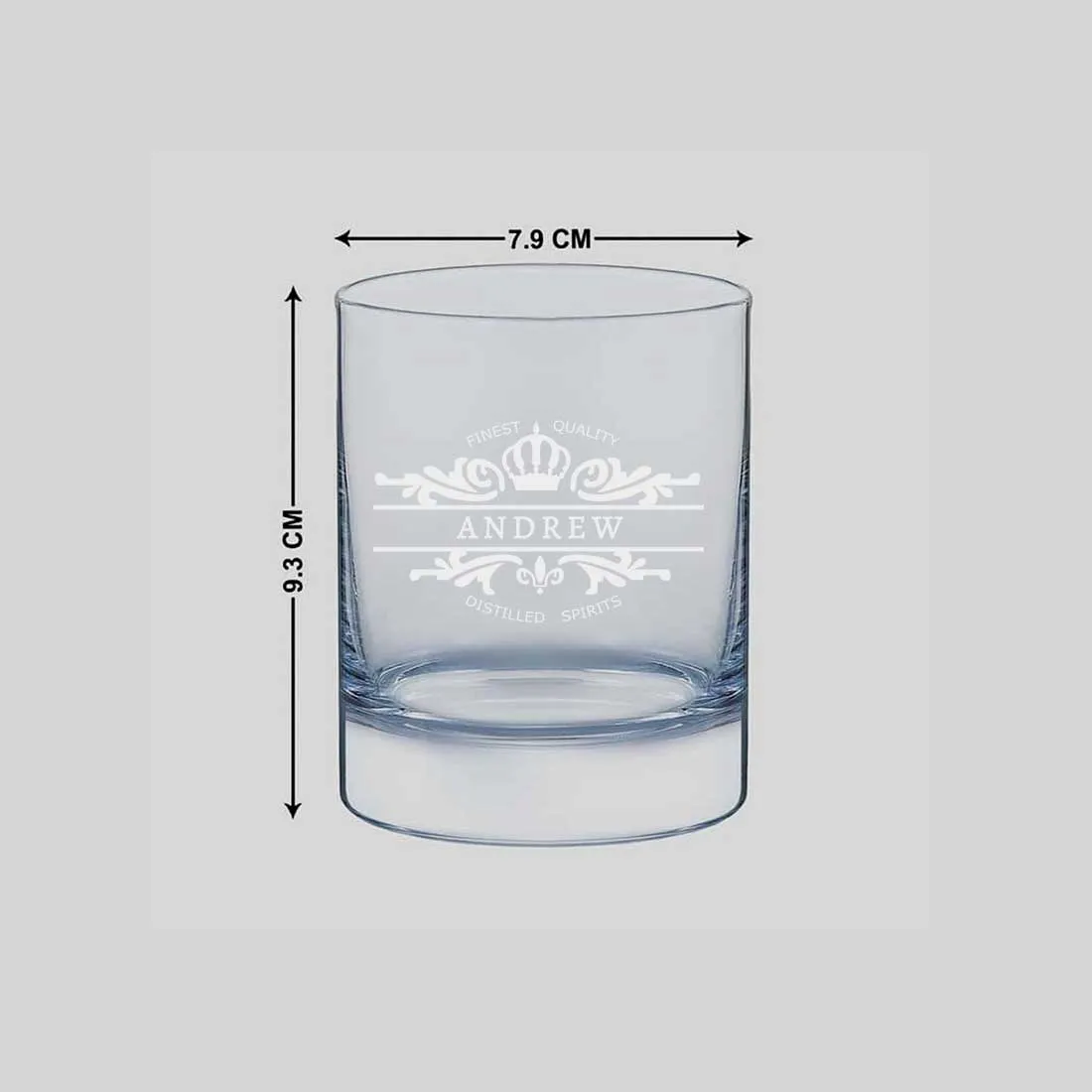 Personalize Your-Name Whiskey Glass - Gift for Boyfriend Husband Father