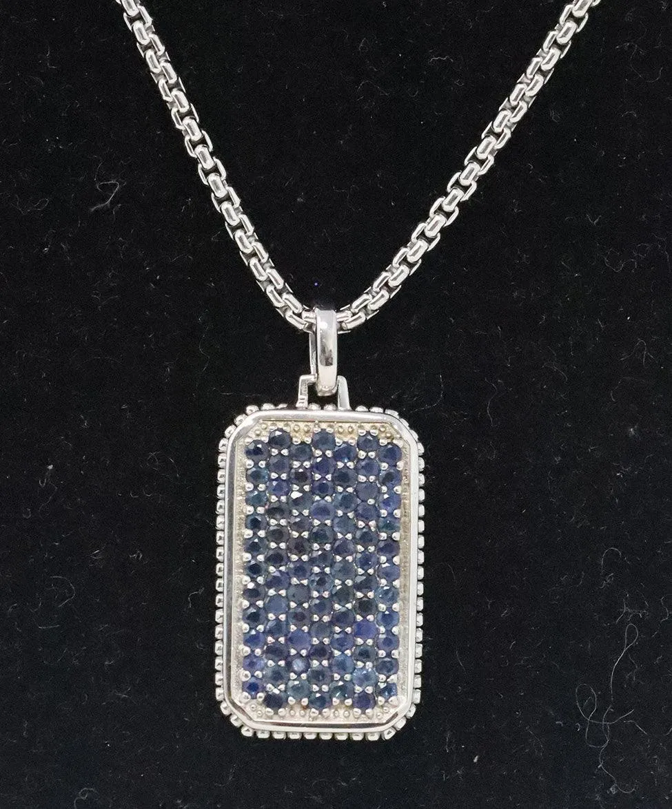 Phillip Gavriel Sterling Silver & Sapphire Necklace