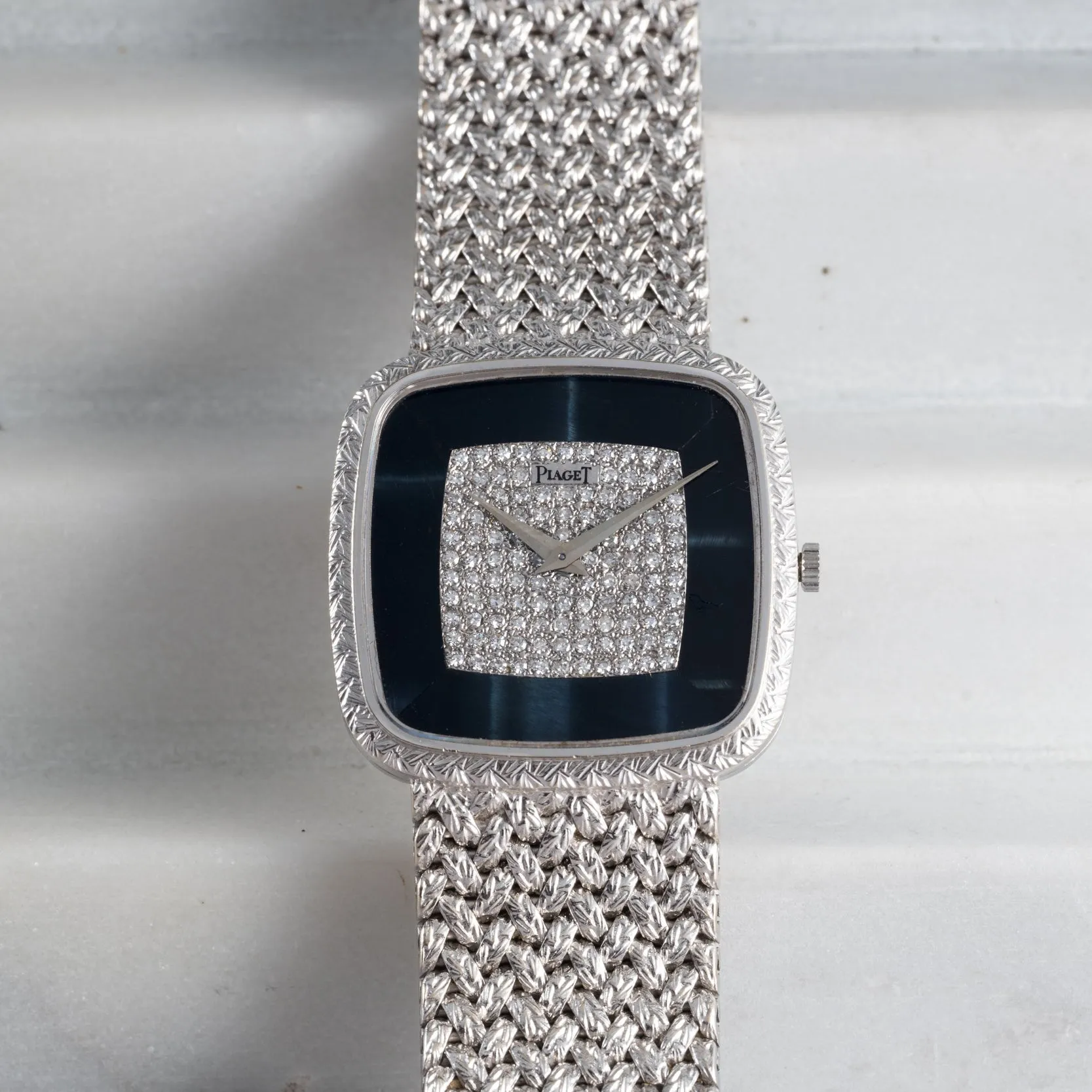 Piaget 'Hawk Eye' White Gold Dress Watch