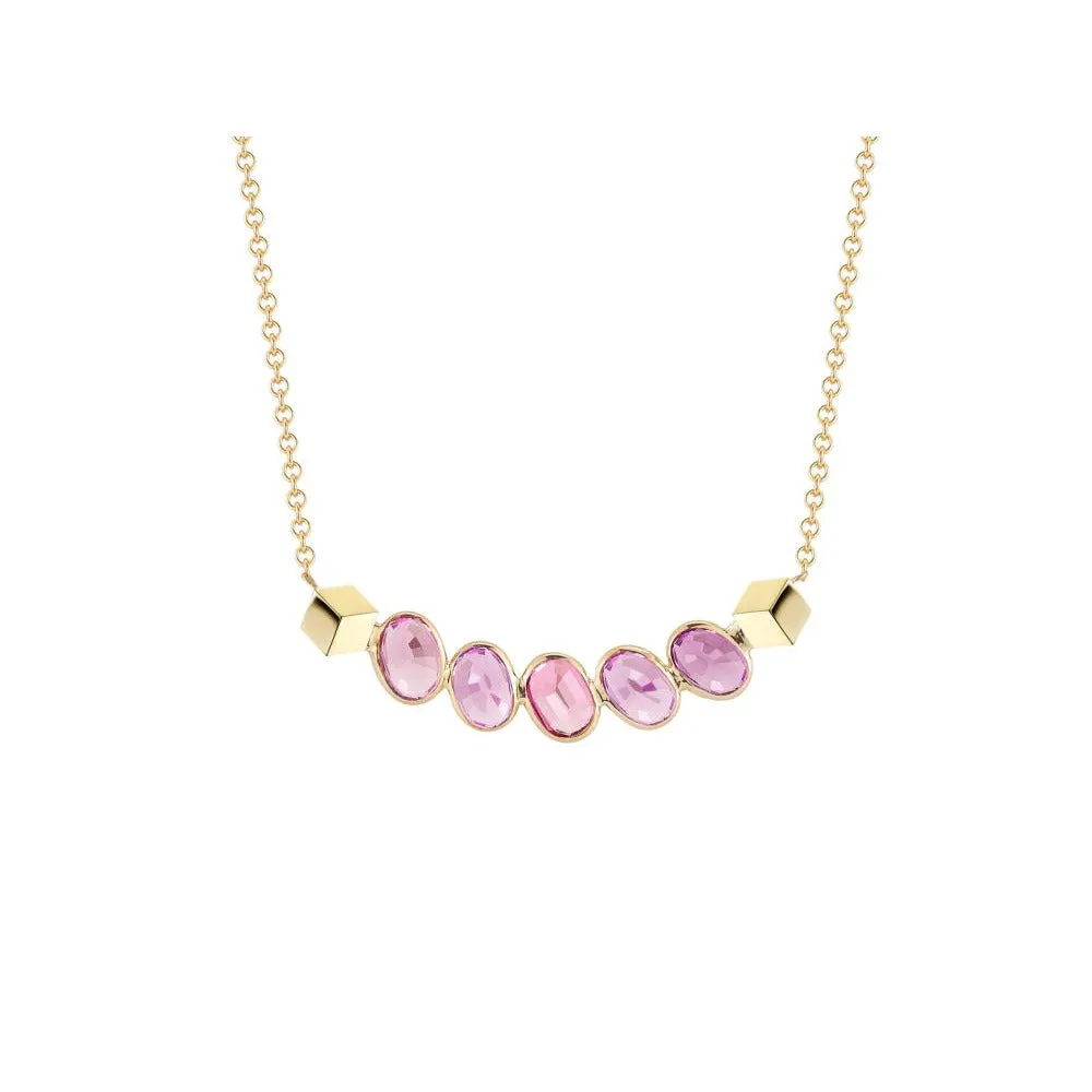 Pink Sapphire Ombre Sorriso Necklace