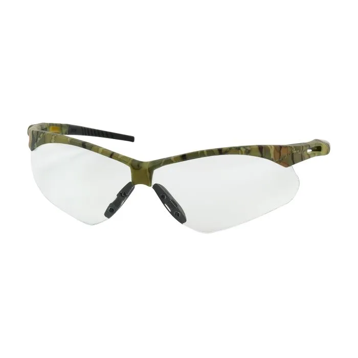 PIP Anser 250-AN-10130 Semi-Rimless Safety Glasses, Camouflage Frame, Clear Anti-Scratch Lens, 1 Pair