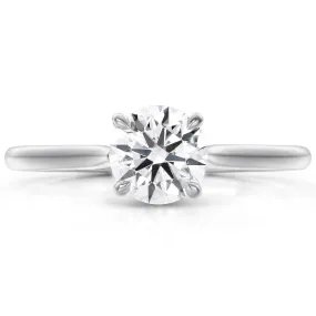 Platinum Classic 4-Prong Solitaire Engagement Ring 1.50ct Round Diamond