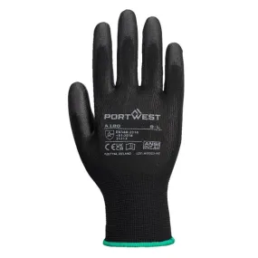 Portwest Black PU Palm Glove Size L - BA183-L