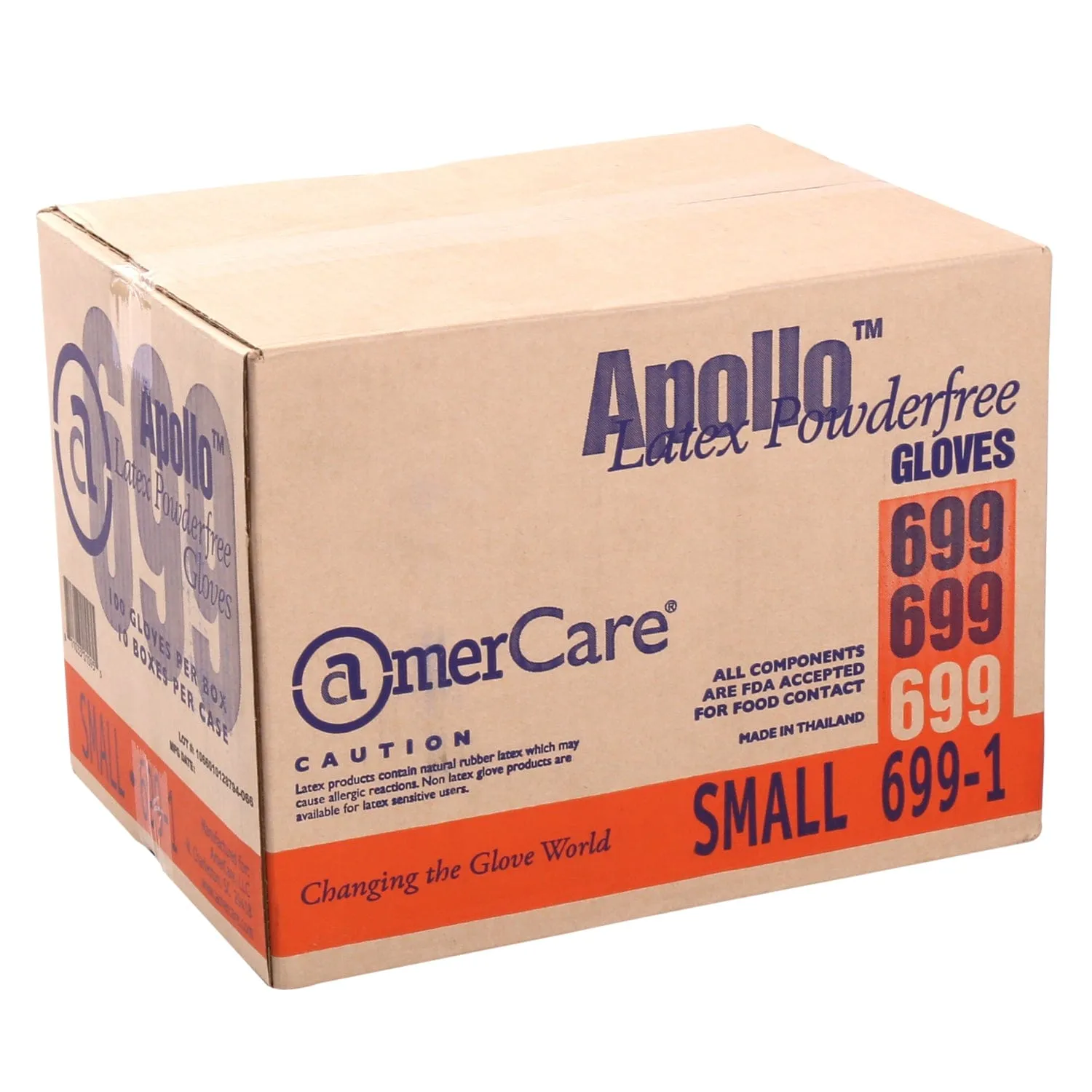 Powder-Free Latex Apollo Gloves (S-XL), Case of 1,000