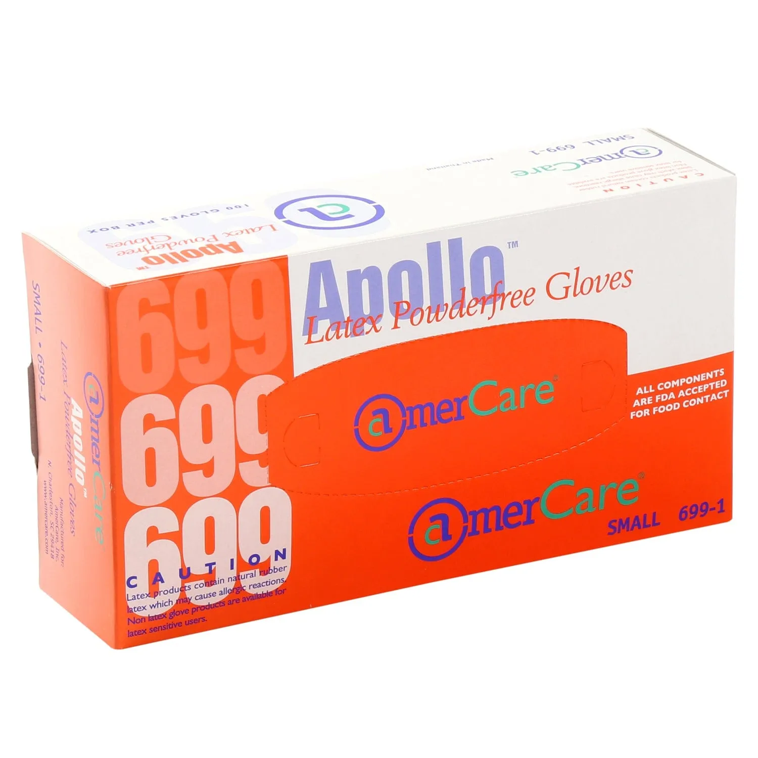 Powder-Free Latex Apollo Gloves (S-XL), Case of 1,000