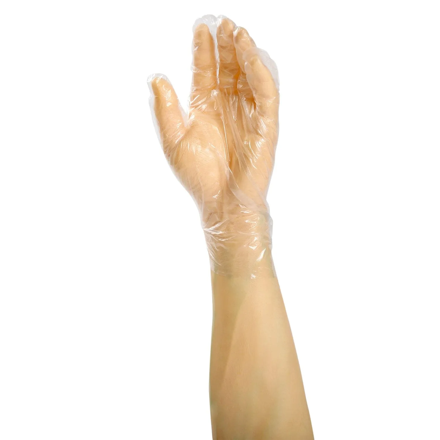 Powder-Free Poly Foodguard Embossed HDPE Gloves (S-XL), Case of 10,000