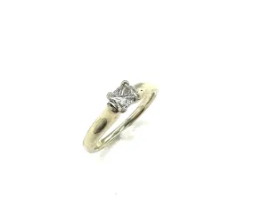 Princess Cut 1/2 CTW Diamond Solitare Ring