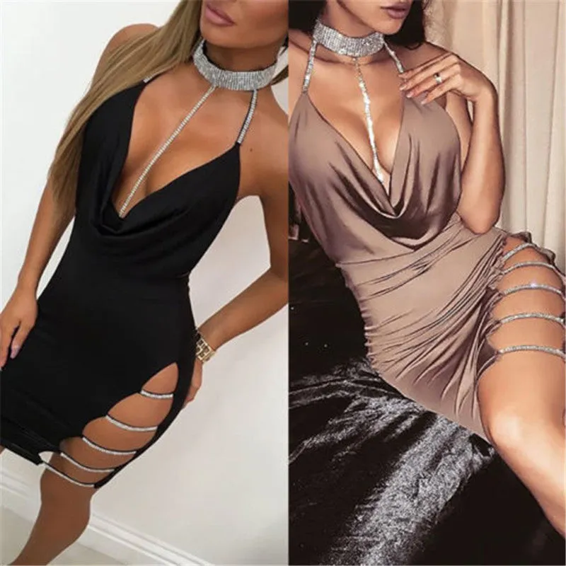 Princess Vibes Choker Mini Dress