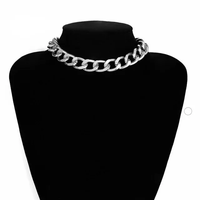 Punk Miami Cuban Choker Necklace