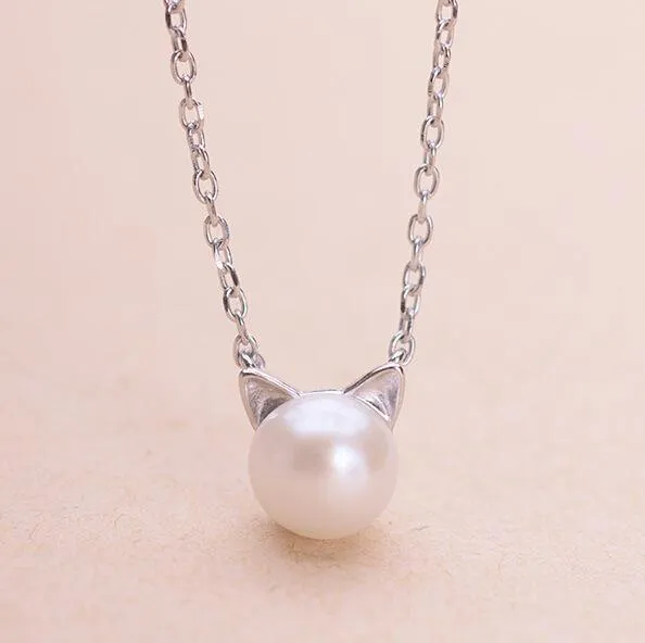 Purrfect Pearl Necklace