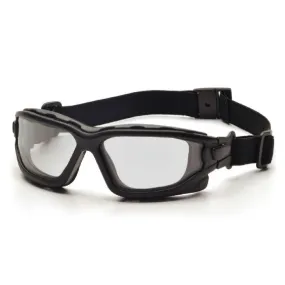 Pyramex SB7010SDNT I-Force Slim Dual Pane Goggles, Black Temples, Clear H2X Anti-fog Lens, 1 Each