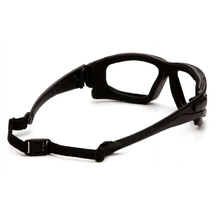 Pyramex SB7010SDNT I-Force Slim Dual Pane Goggles, Black Temples, Clear H2X Anti-fog Lens, 1 Each