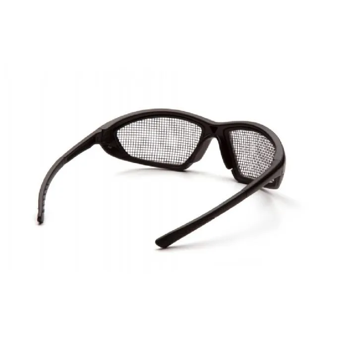 Pyramex SB74WMD Trifecta Wire Mesh Glasses, Black, 1 Each