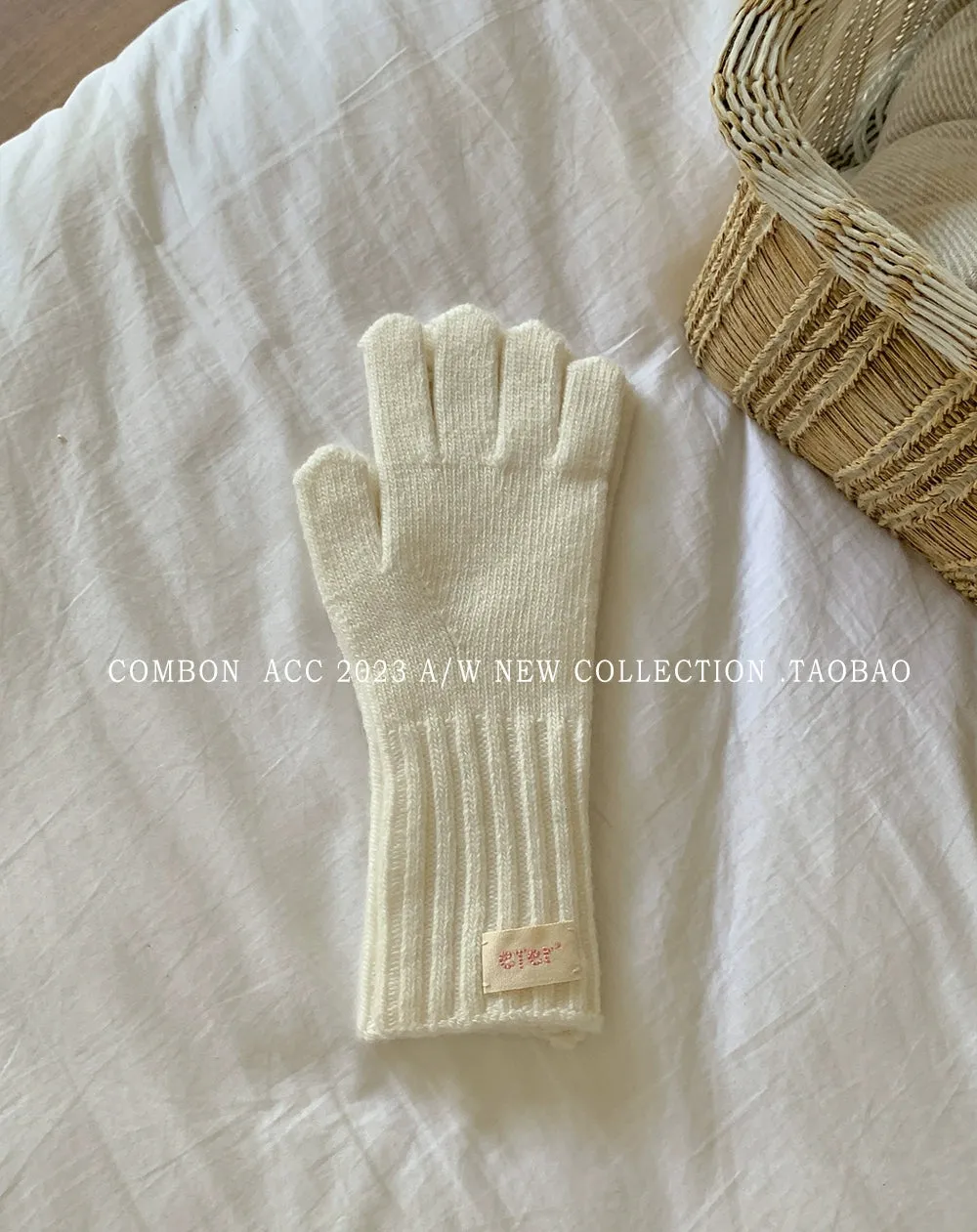 Rabbit Down Blend Wool Knitted Gloves  Stylish Warmth for Every Winter Adventure