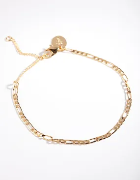 Real Gold Plated Thin Chain Bracelet