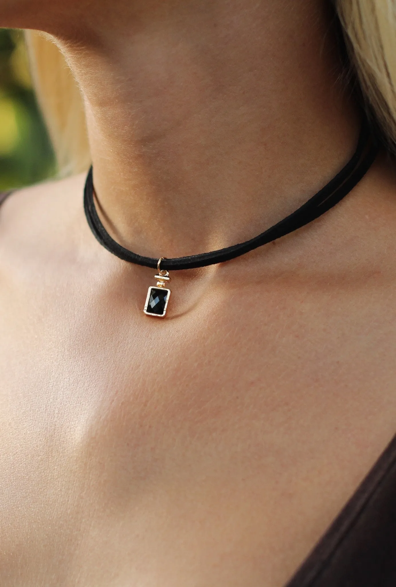 Rectangular Pendant Choker