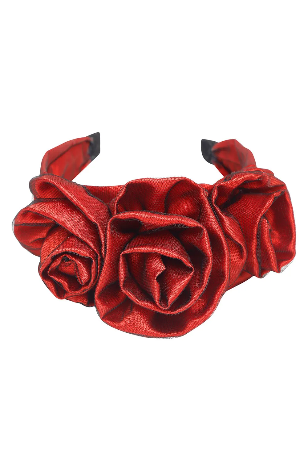 Red Rosette Headband