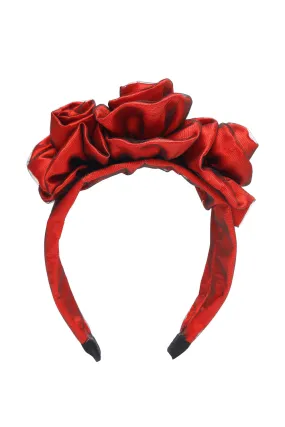 Red Rosette Headband