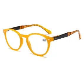 Retro Flexible Durable Portability HD Presbyopic Glasses  200(Yellow)