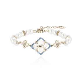 Retro Rabbit Pearl Gold Bracelet