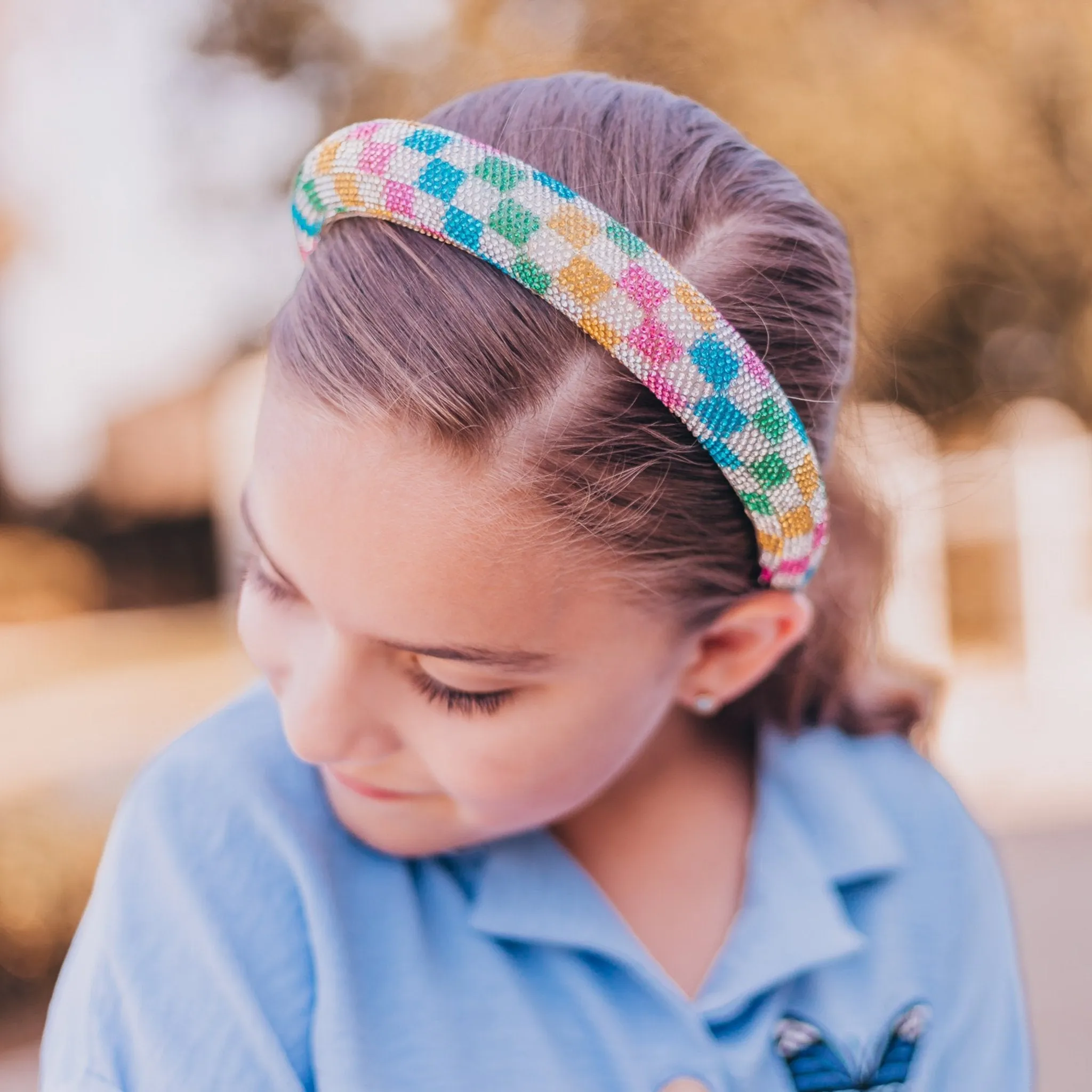 Rhinestone Headband - Padded Tapered Hair Band