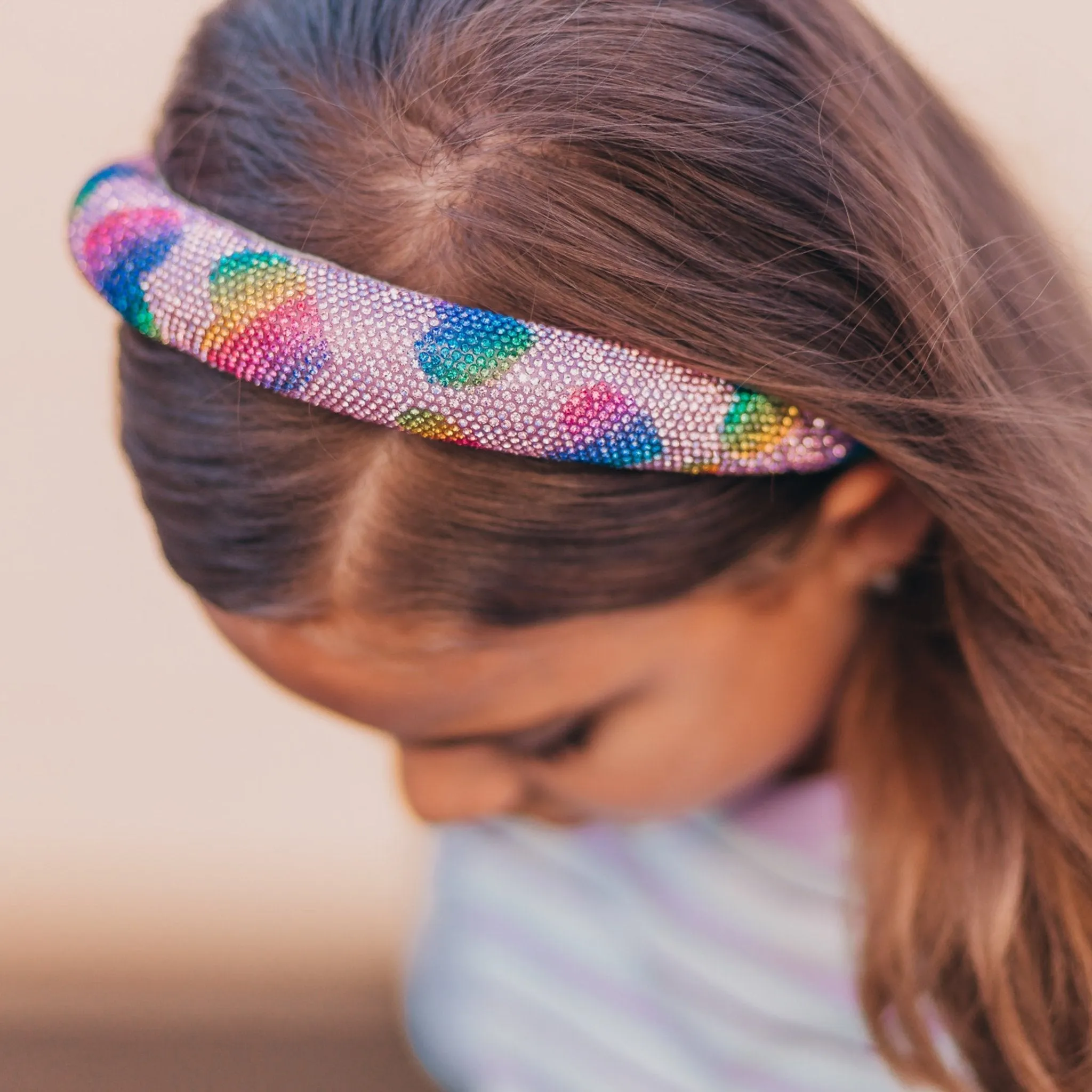 Rhinestone Headband - Padded Tapered Hair Band