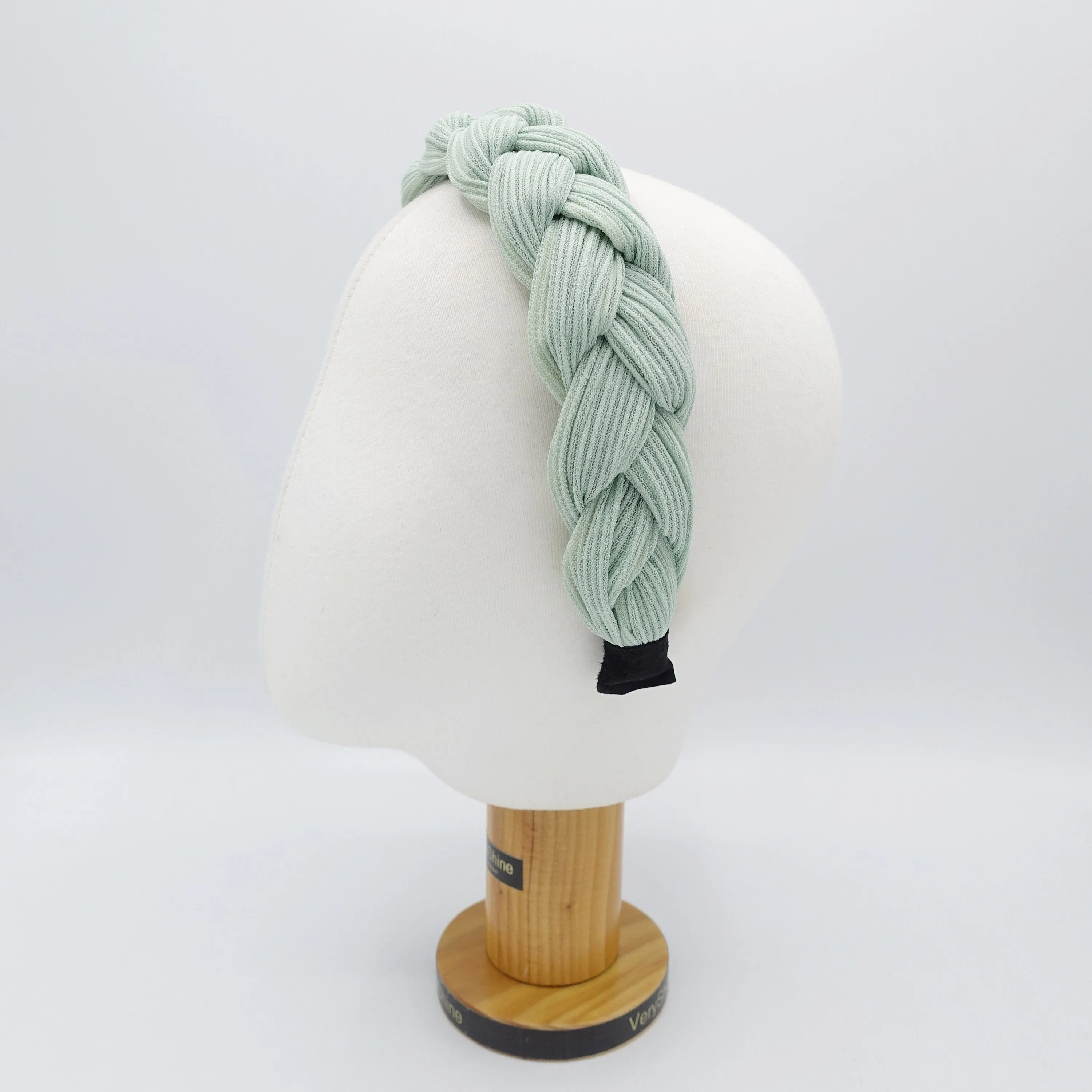 rib braided headband