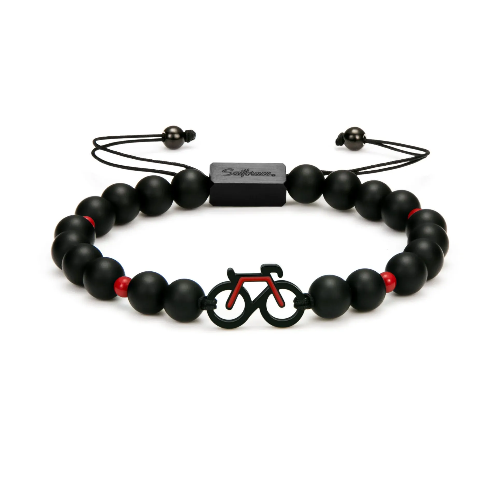 Ruby Bike Beaded Bracelet