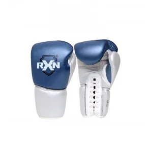 RXN Pro Training Lace-up Boxing Gloves (Blue)