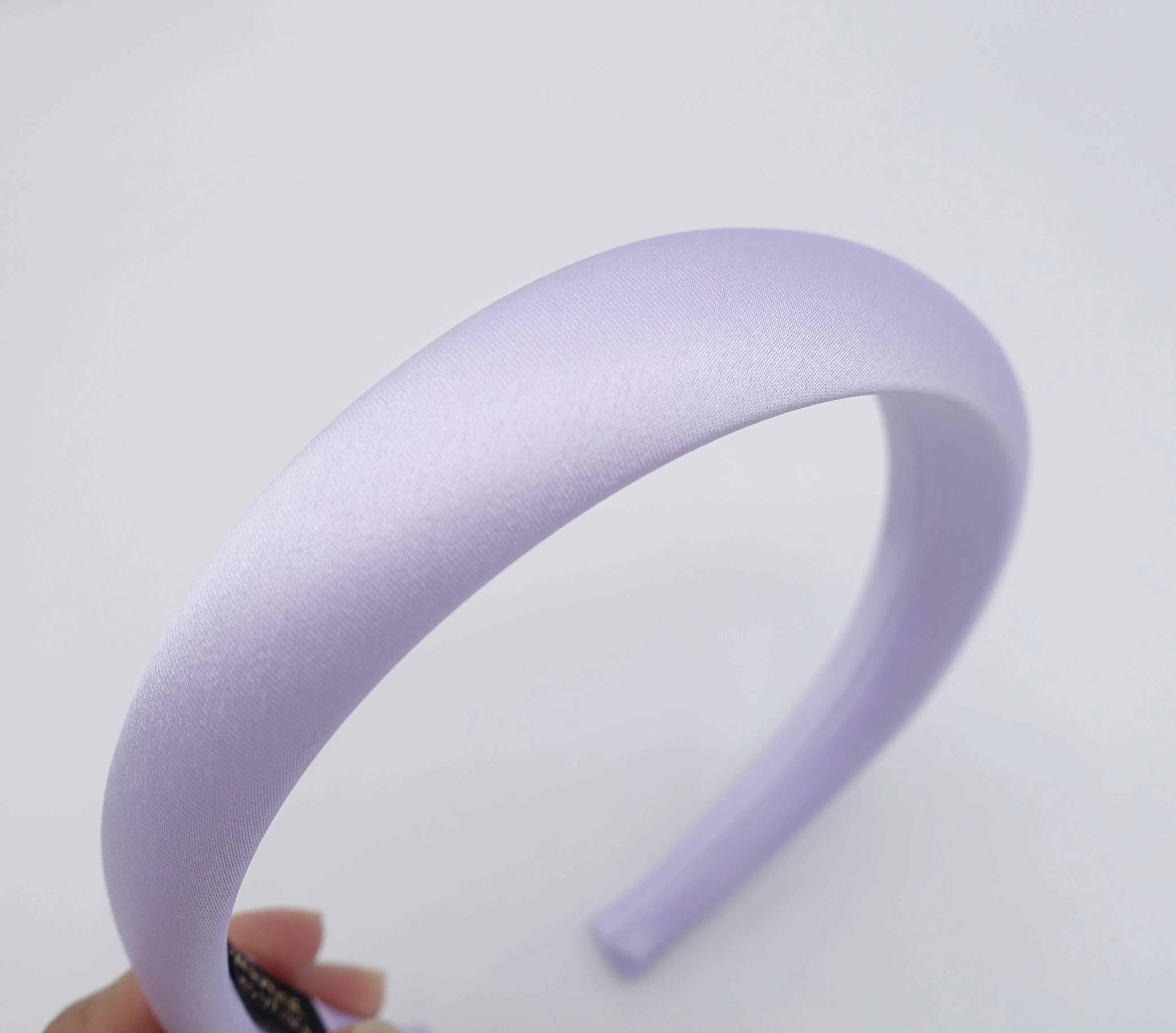 satin headband, padded headband, pink headband for women